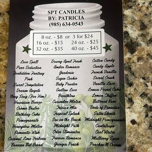 SPT Candles Est 2001